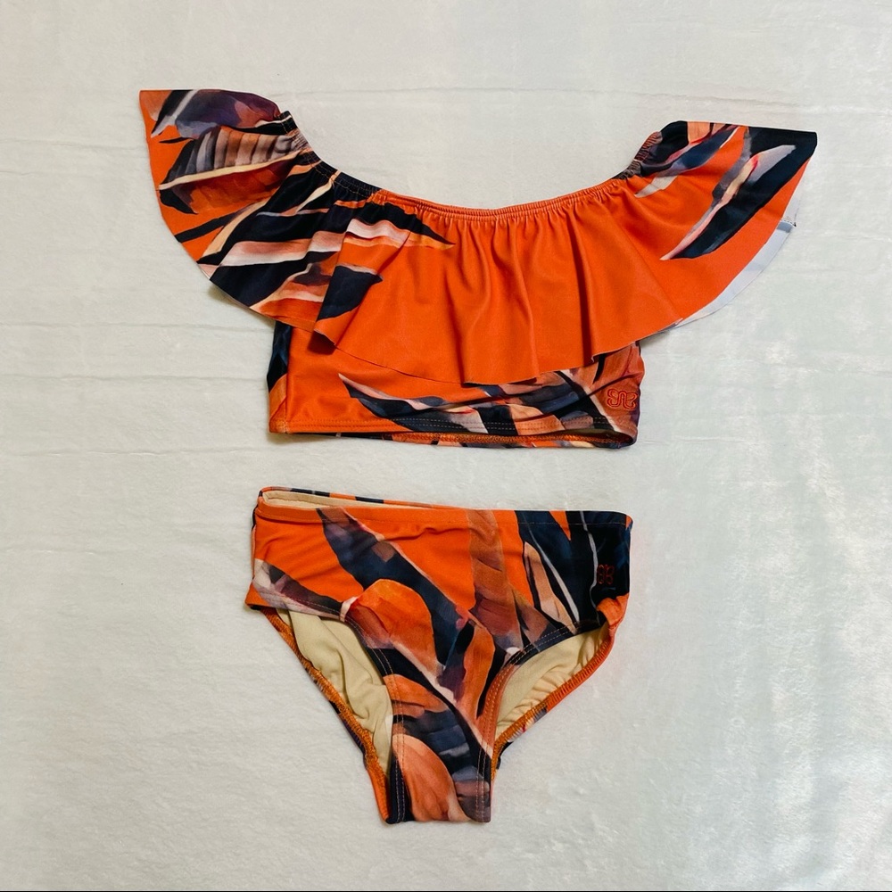 🆕 Albion Palm Coral Mini Wave Two-Piece, 6T